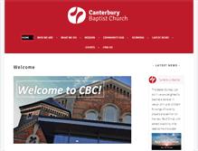 Tablet Screenshot of canterburybaptistchurch.org.uk